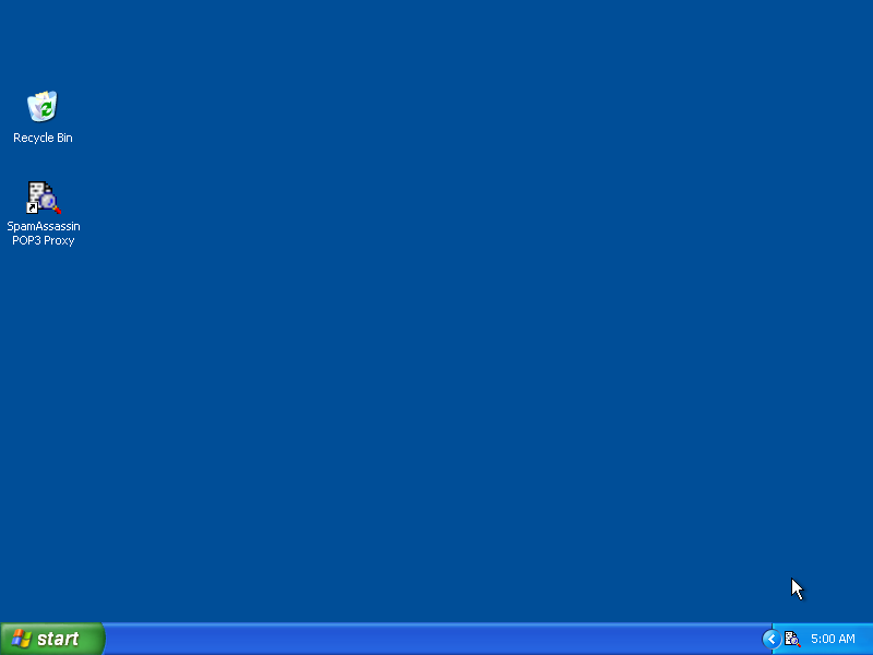 image of Windows desktop with running SAproxy